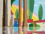 riflessi d'estate- acrilico su tela cm 18 x 24